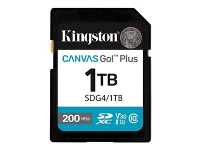 Kingston Sdxc Canvas Go Plus Gen4/s C10 UHS-I U Extended Capacity SD SDG4/1TB