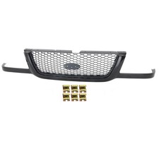 Grille Assembly For 01-03 Ford Ranger Painted Black Shell With Emblem Provision