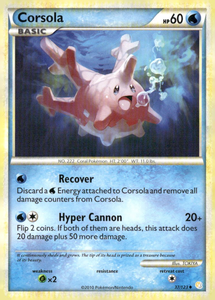 HeartGold SoulSilver #37/123 Corsola