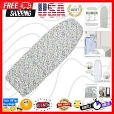 Elegant 14 x 42 Ironing Board Cover with Hook & Loop Fasteners - Floral Design