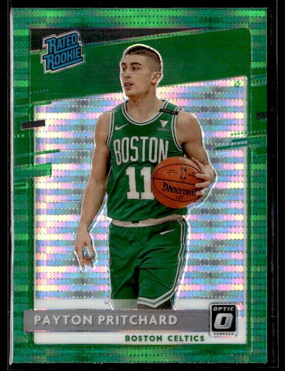 L77,989 - 2020-21 Donruss Optic Fanatics Green Pulsar #176 Payton Pritchard RR