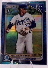 2024 Bowman Chrome Prospects 1st Yandel Ricardo Reptilian Blue Refractor /150