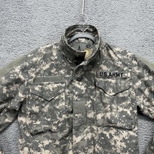 US Army M65 Field Jacket Mens Small Regular Digital Camo Cold Weather Coat Y2K