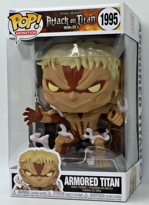 #ad Funko Pop Animation AOT Attack on Titan Armored Titan #1995 10quot; Jumbo $99.99