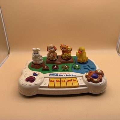 Vtg VTech Little Smart Sing 'n Smile Pals Piano Animal Lights & Music - Works