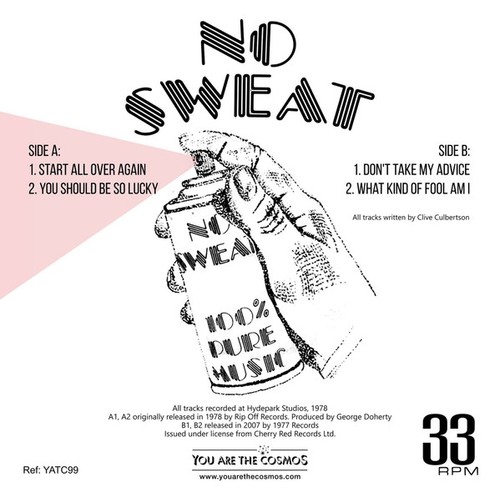 7" Single. No Sweat - Start All Over Again EP (Rock) - Foto 2 di 2