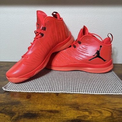 Nike Jordan Super fly 5 Infrared Bright Mango Men Size 18 Excellent Pre Owned