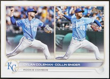 2022 Topps Update Baseball Dylan Coleman / Collin Snider RCOM, RC #US147 NM
