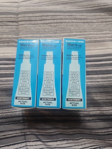Neu Bausch & Lomb Muro 128 Natriumchlorid Salbe 5% Doppelpack 3x EXP: 01/2026 - Bild 2 von 7