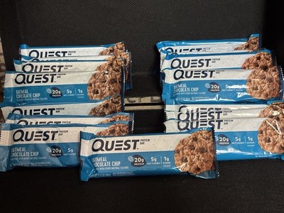 x15 Quest Oatmeal Chocolate Chip Protein Bar 20g Protein Low Carb Gluten-Free 