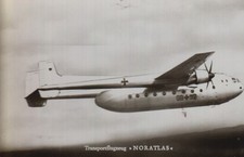 AK Flugzeug BUNDESWEHR Transportflugzeug NORATLAS  im Flug  - 60er J.