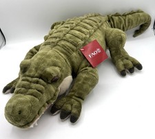 FAO Schwarz Plush Green Alligator Realistic Stuffed Animal Large 25 in NEW W TAG