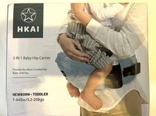 HKAI 5-1 Baby Hip Carrier,Baby Carrier Newborn- Toddler 7-44lbs