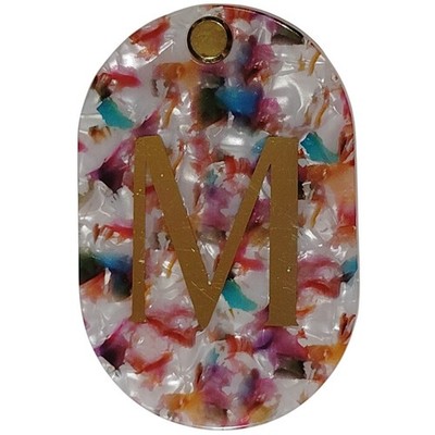 Compact Mirror & Comb   Monogram  M    Foldable Accessory   3.5''x2.375'' Closed