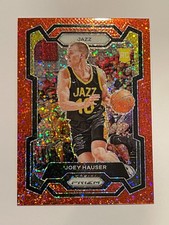 2023-24 Panini Prizm Jazz Joey Hauser Red Sparkle Prizm Rookie #293