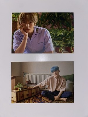 OFFICIAL BTS Taehyung V Suga Yoongi POB Love Yourself Her KPop Town Postcard PC
