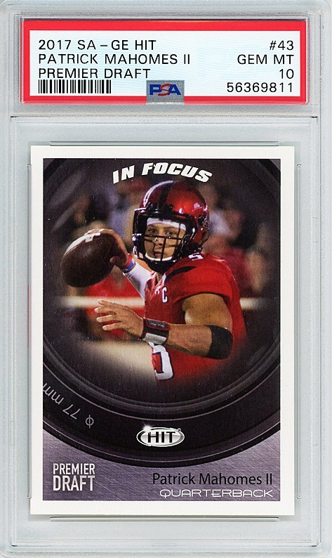 Patrick Mahomes SA-GE Hit Premier Draft #43 Base