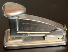 Vintage Ace Scout Zszywacz Model 202 USA Biurko Biuro MCM Chicago