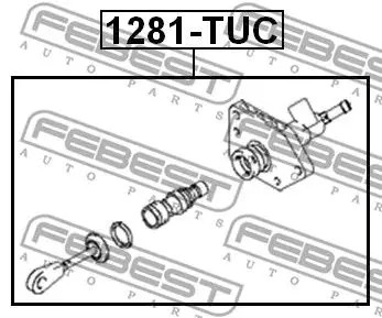 Pompa frizione 1281-TUC FEBEST per KIA HYUNDAI