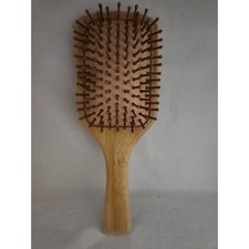 Natural Bamboo Paddle Hair Brush Detangling Scalp Massage Eco Friendly Wood