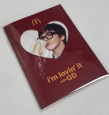 G-DRAGON x McDonald's Official Photocard Set of 3 with Red Sleeve