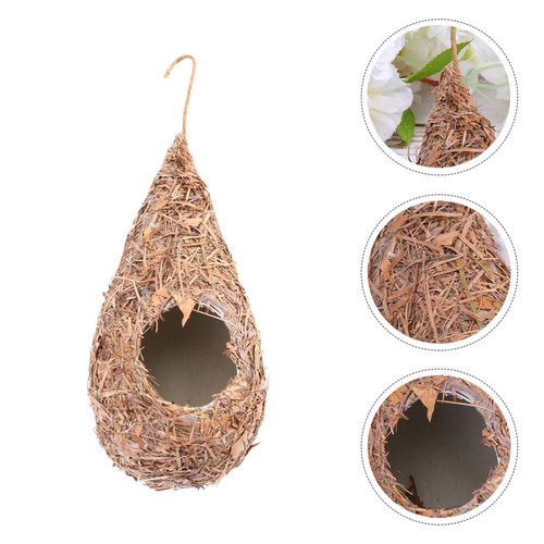Artificial Bird Nest Weaving Grass Nest Straw Birds Nest Birds Supplies ( - Picture 8 of 12