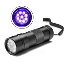 JOR Mini UV Flashlight with AAA Batteries, Blacklight Pet Stain Detector