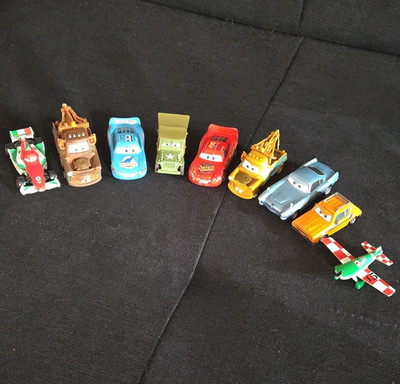 9er Set Disney Cars & Planes Autos   Mattel Die-Cast & McDonald's (2006-2013)