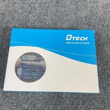 DTECH USB to Serial Adapter Cable with RS232 DB9 Male Port FTDI Chipset Supports