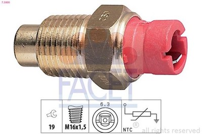 FACET Sensor, Kühlmitteltemperatur 7.3000 für FIAT LANCIA SEAT LADA ZASTAVA