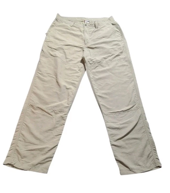 The North Face Mens Cargo Pants Khaki Size 38 Nylon Hiking Outdoor