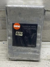 Hudson Park Woven Shibori King Pillow Sham Light Slate New