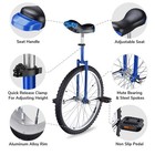 Yescom 24 Inch Wheel Outdoor Unicycle Circus Bike for Adults Teenagers Kids Blue — photo 2