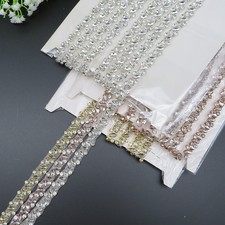 QUARKZMAN Cintura Nuziale con Strass per Abito da Sposa