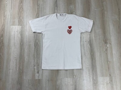 Womens t shirt Play Comme Des Garcons Size S Color White