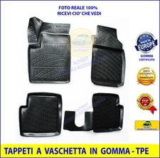 Tappetini Specifici COMPATIBILI per FIAT 500  595 dal 2012  in Gomma Tappeti