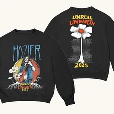 SALE 30% - Hozier Unreal Unearth 2025 Flower Tour Tee Unisex Sweatshirt Reprint