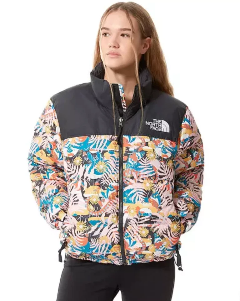 The North Face Women's Plus Size 1996 Retro Nuptse Puffer / Floral / RRP £270 - Image 4 of 4
