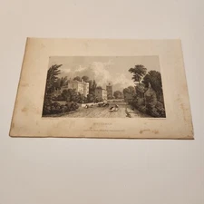 View Of Melksham England c. 1830 Engraving (345)