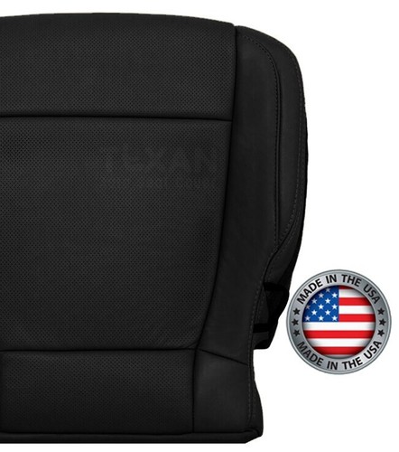 2017 2018 2019 Ford F250 Lariat 4x4 Passenger Bottom Perforated Seat Cover Black - Picture 7 of 15
