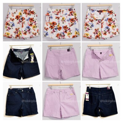 NWT Gloria Vanderbilt Ladies' Amanda Short in colors