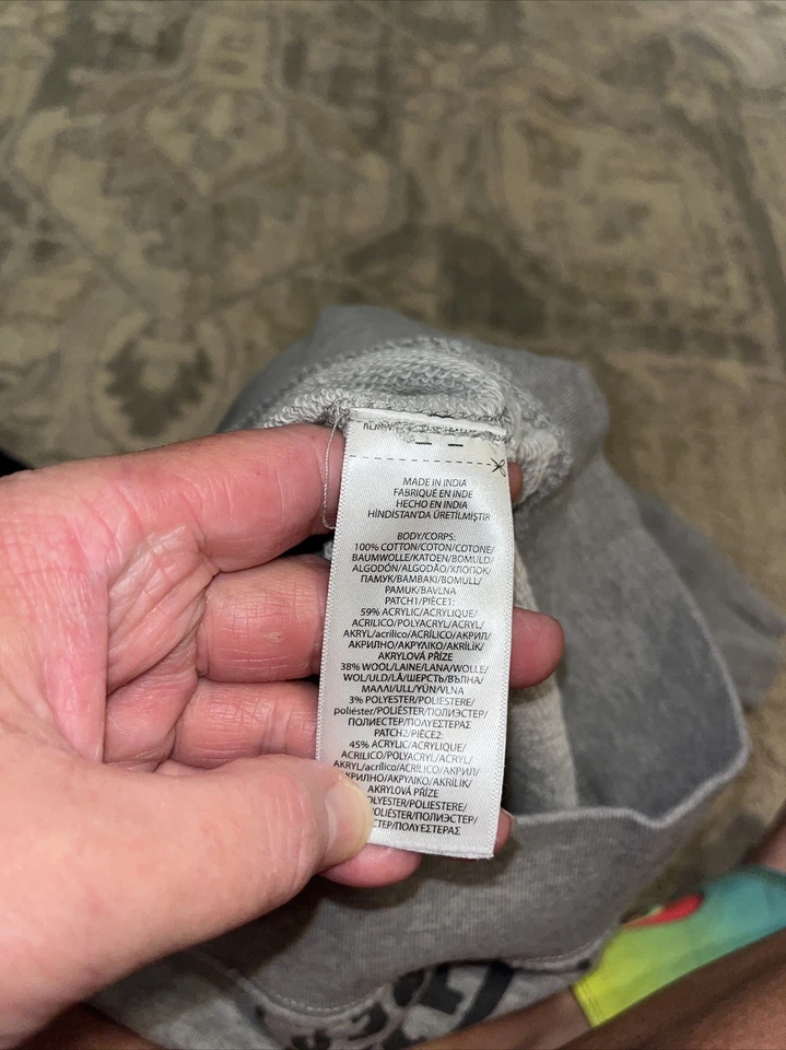 Sudadera de fútbol Polo Ralph Lauren gris cabeza de tigre talla pequeña (8) Foto 4 de 4