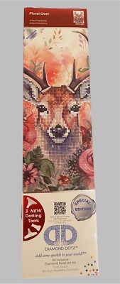 SPECIAL EDITION DIAMOND FACET ART KIT FLORAL DEER DD 4.387 INTERMEDIATE