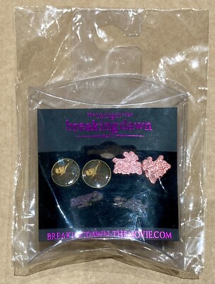 The Twilight Saga - Breaking Dawn Teil 1 - 3er Set Ohrringe - Team Edward NECA