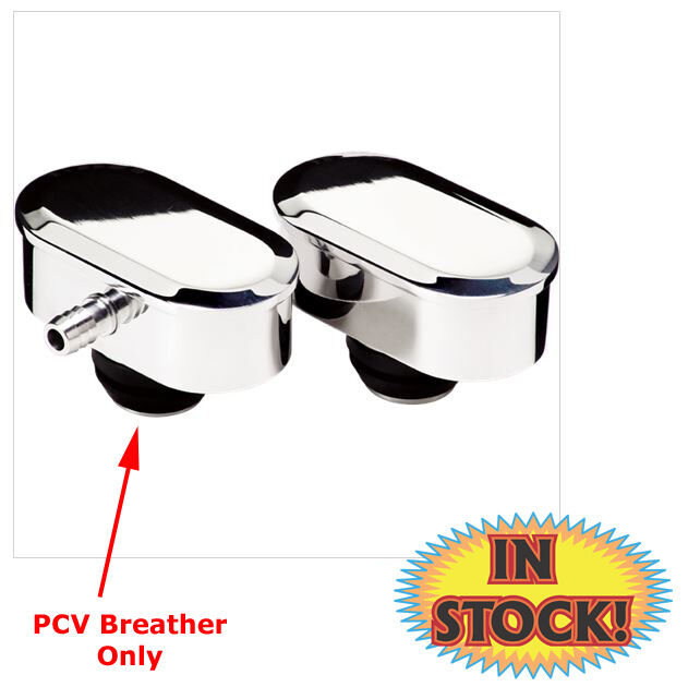Billet Specialties Polished Breather Oval Style Billet Specialties Polished Breather Oval Style