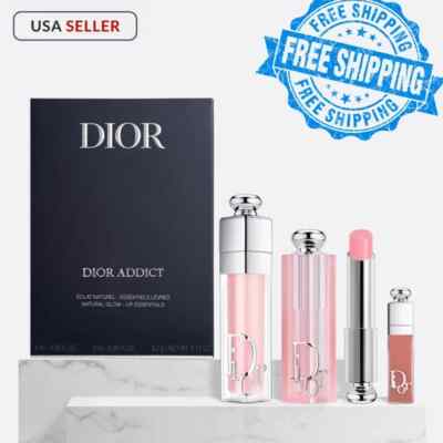 Dior Addict Lip Essentials 3pc Set + Gift Box Lip Glow