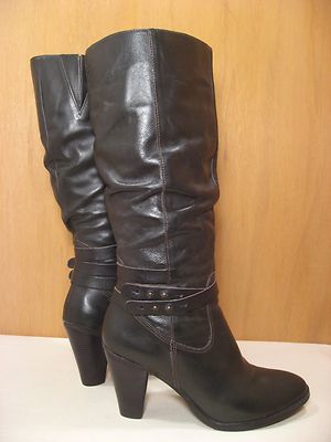 MATISSE Tall Knee High Brown Leather 