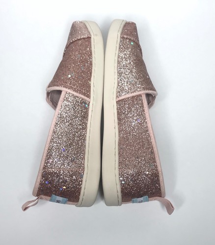 Zapatos sin cordones TOMS Alpargata Juvenil Brillo Oro Rosa Talla 5 - Imagen 7 de 12
