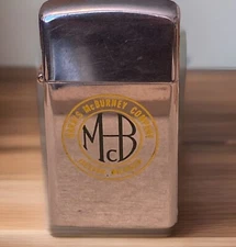 Vintage Lighter Zippo 1979 McB Harris McBurney Company Slim