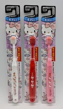 Hello Kitty Toothbrush set of 3, 6 years and older, soft Ebisu Kids Japan